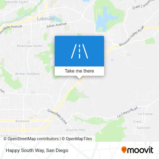 Mapa de Happy South Way