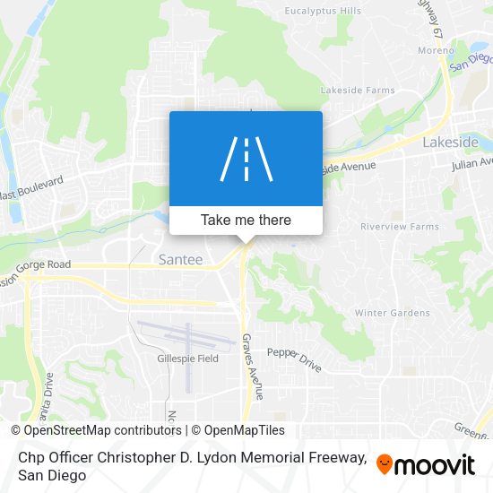 Chp Officer Christopher D. Lydon Memorial Freeway map