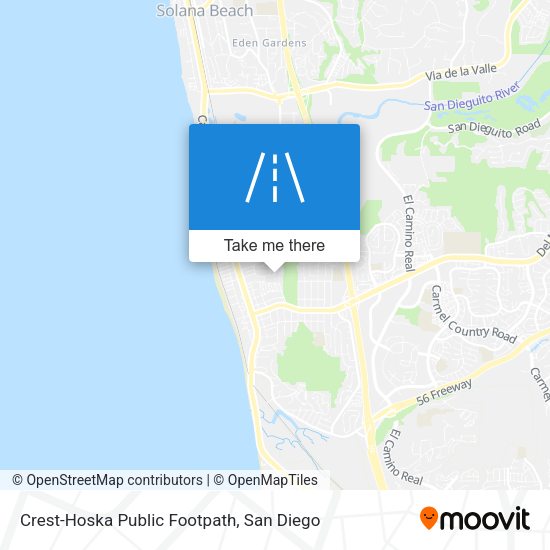 Crest-Hoska Public Footpath map