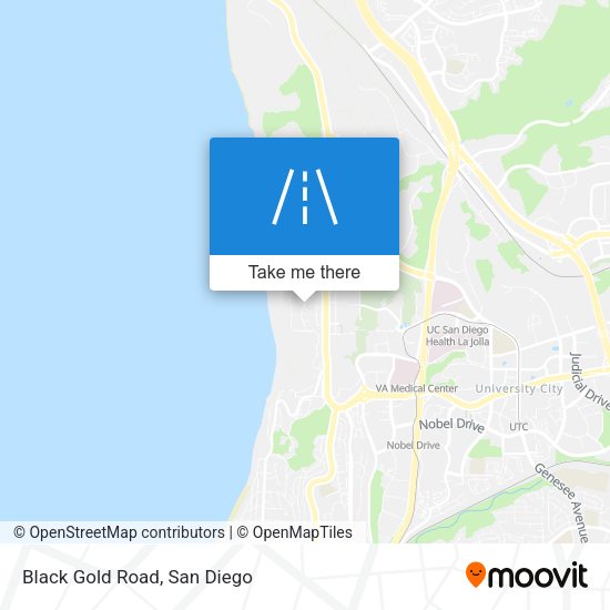 Mapa de Black Gold Road