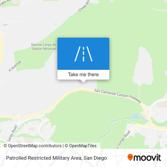 Patrolled Restricted Military Area map