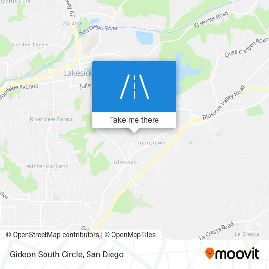 Mapa de Gideon South Circle