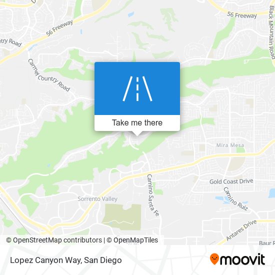 Lopez Canyon Way map