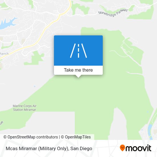 Mapa de Mcas Miramar (Military Only)