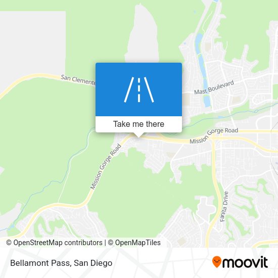 Mapa de Bellamont Pass