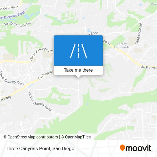 Three Canyons Point map