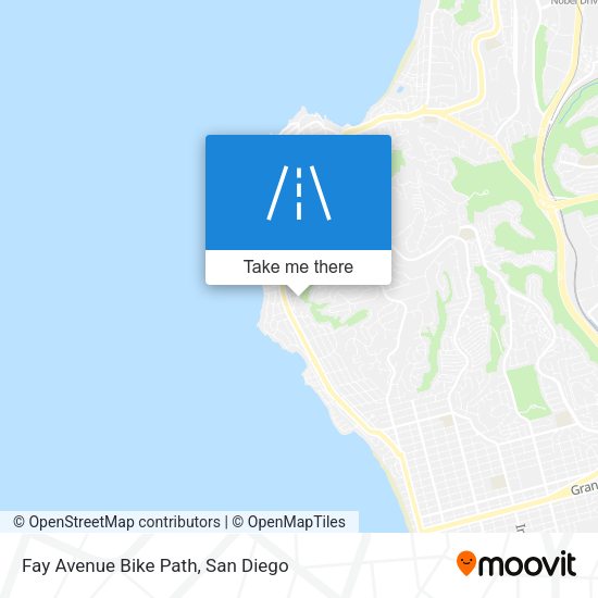 Mapa de Fay Avenue Bike Path