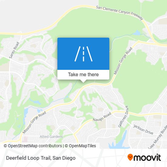 Mapa de Deerfield Loop Trail