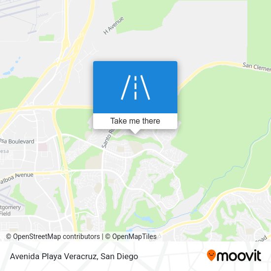Avenida Playa Veracruz map