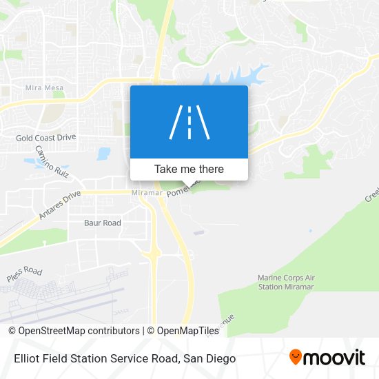 Elliot Field Station Service Road map