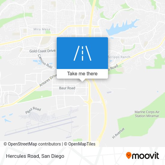 Mapa de Hercules Road