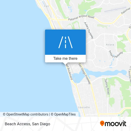 Beach Access map