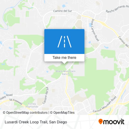 Lusardi Creek Loop Trail map