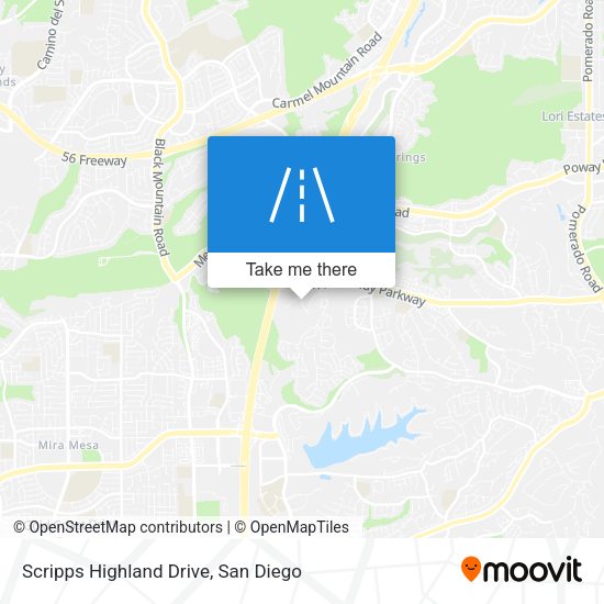 Scripps Highland Drive map