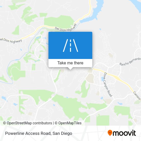 Powerline Access Road map