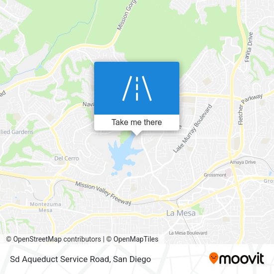 Sd Aqueduct Service Road map