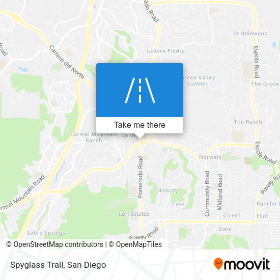 Mapa de Spyglass Trail