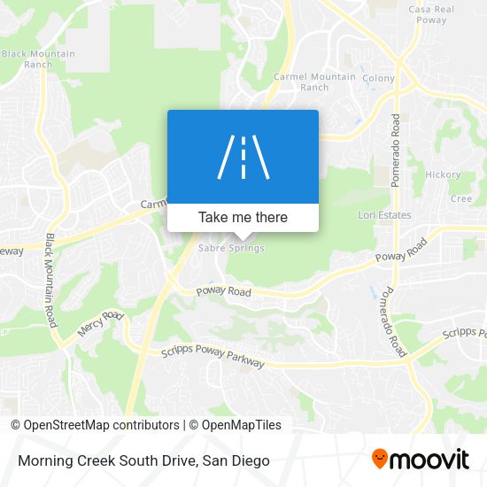 Morning Creek South Drive map
