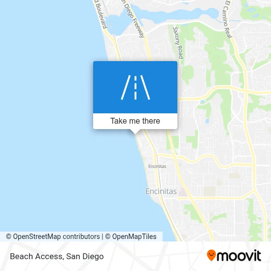 Beach Access map