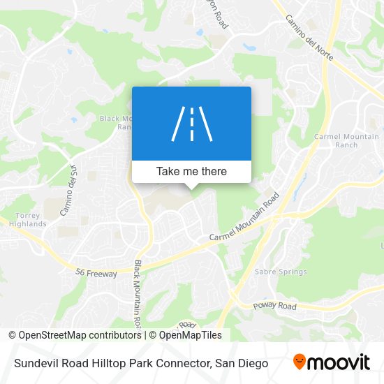 Mapa de Sundevil Road Hilltop Park Connector