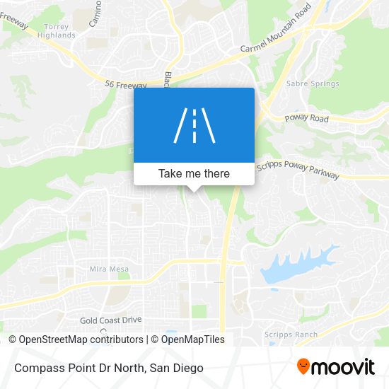 Compass Point Dr North map