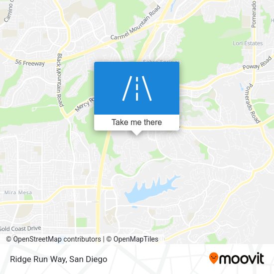 Mapa de Ridge Run Way
