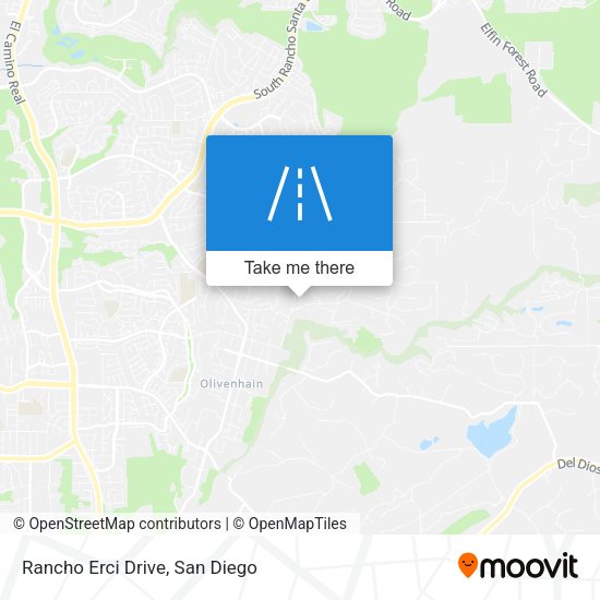 Rancho Erci Drive map