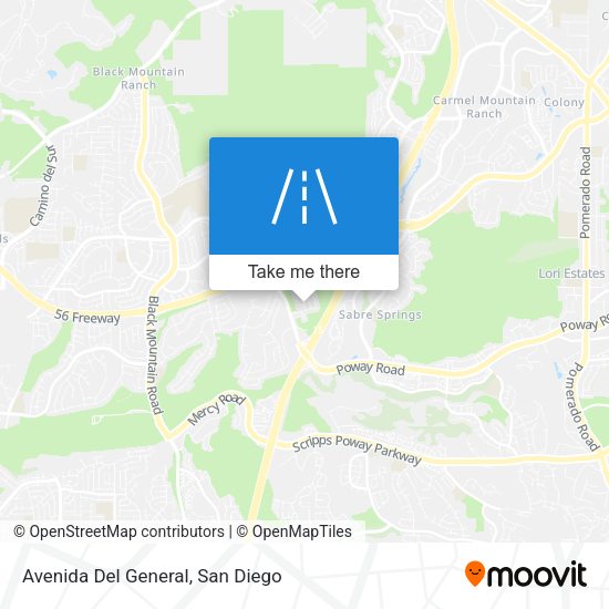 Mapa de Avenida Del General