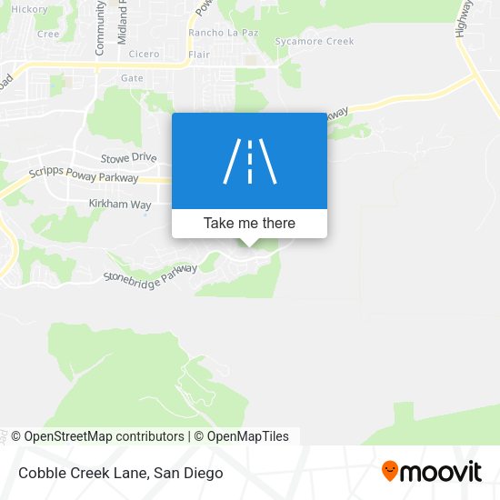 Mapa de Cobble Creek Lane