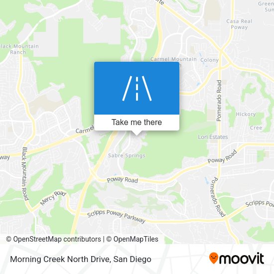 Mapa de Morning Creek North Drive