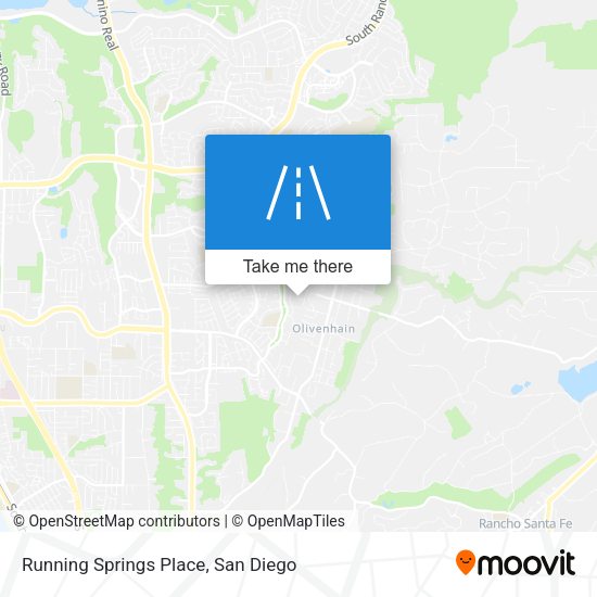 Mapa de Running Springs Place