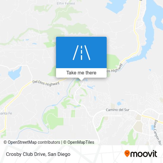 Crosby Club Drive map