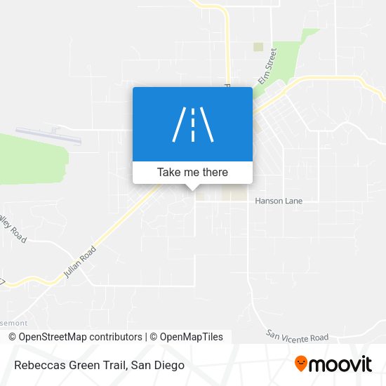 Rebeccas Green Trail map