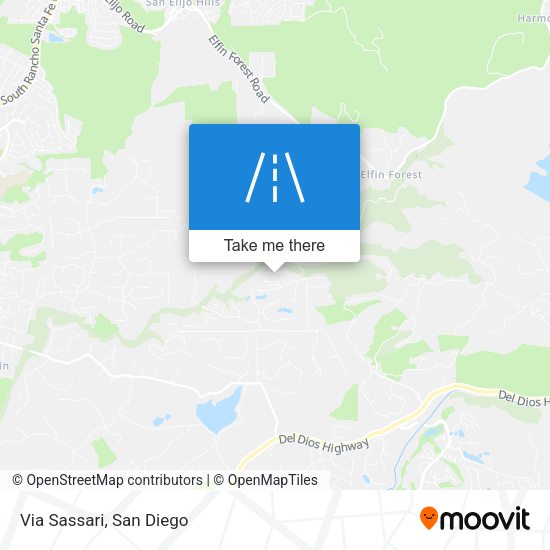 Mapa de Via Sassari
