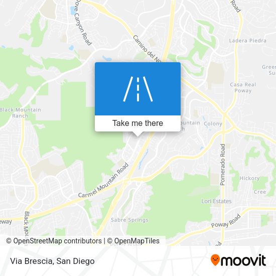 Mapa de Via Brescia