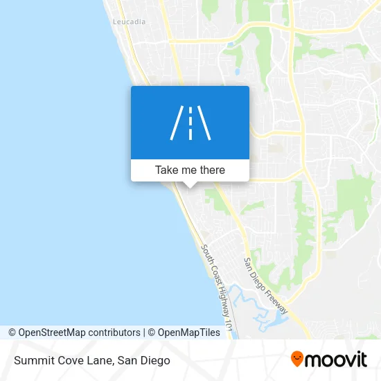 Summit Cove Lane map