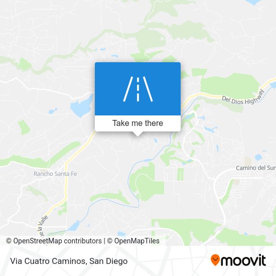 Via Cuatro Caminos map
