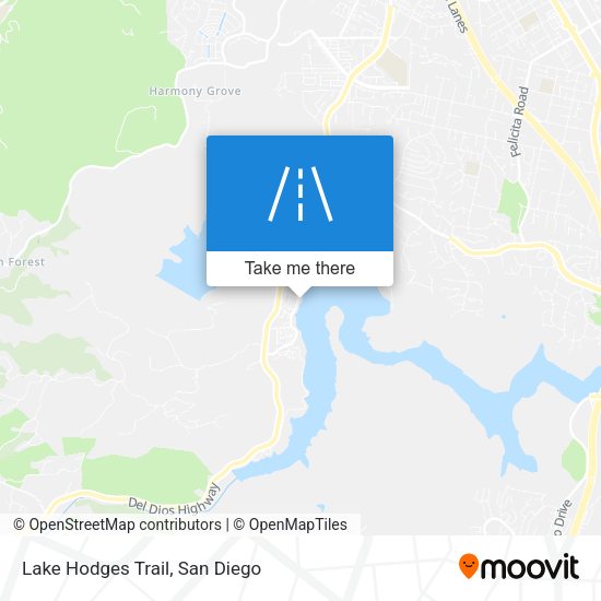 Lake Hodges Trail map