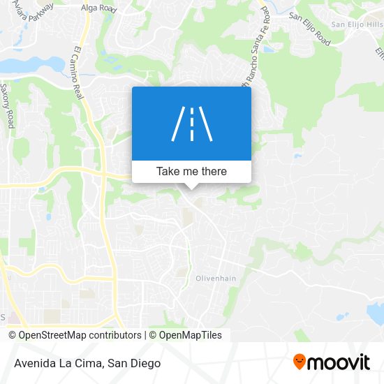 Mapa de Avenida La Cima
