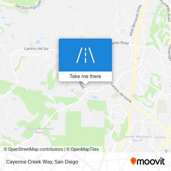 Mapa de Cayenne Creek Way