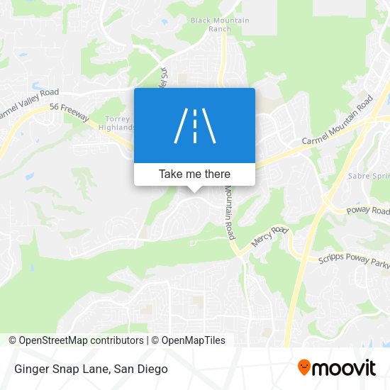 Ginger Snap Lane map