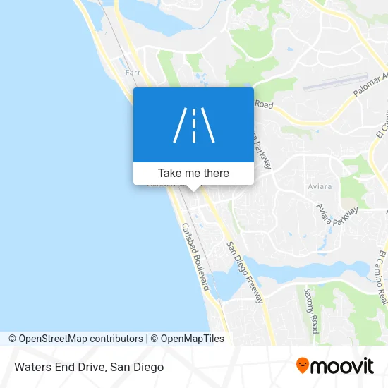 Waters End Drive map