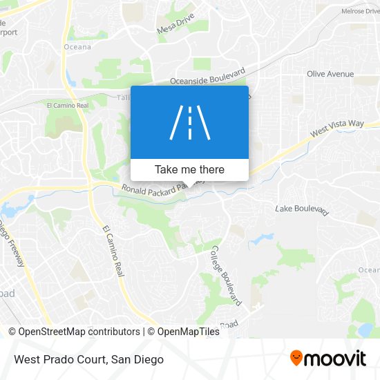West Prado Court map