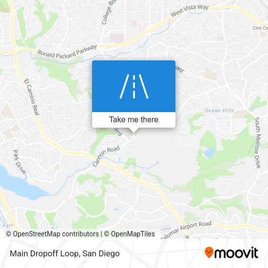 Mapa de Main Dropoff Loop