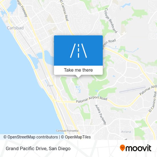 Grand Pacific Drive map