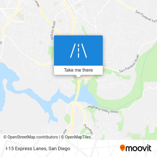 I-15 Express Lanes map