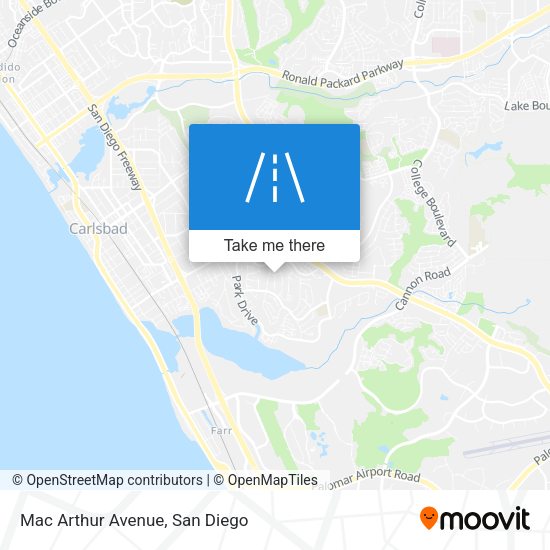 Mac Arthur Avenue map