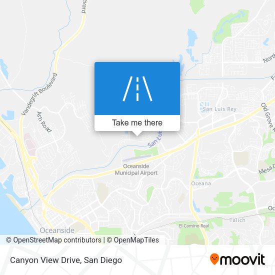 Canyon View Drive map