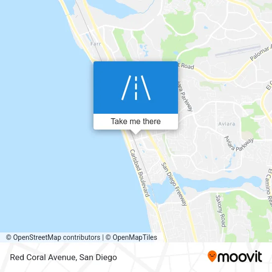 Red Coral Avenue map