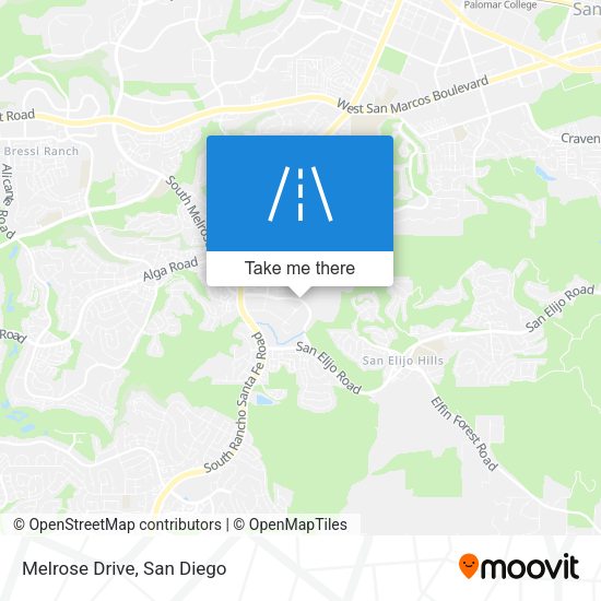 Mapa de Melrose Drive